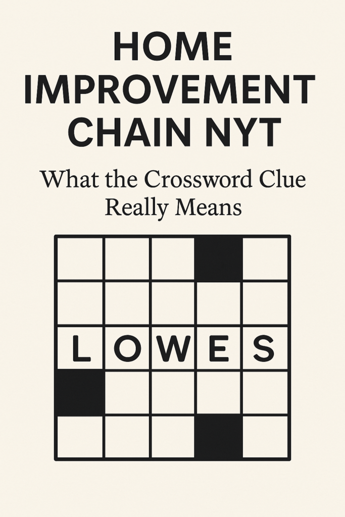Home Improvement Chain Nyt