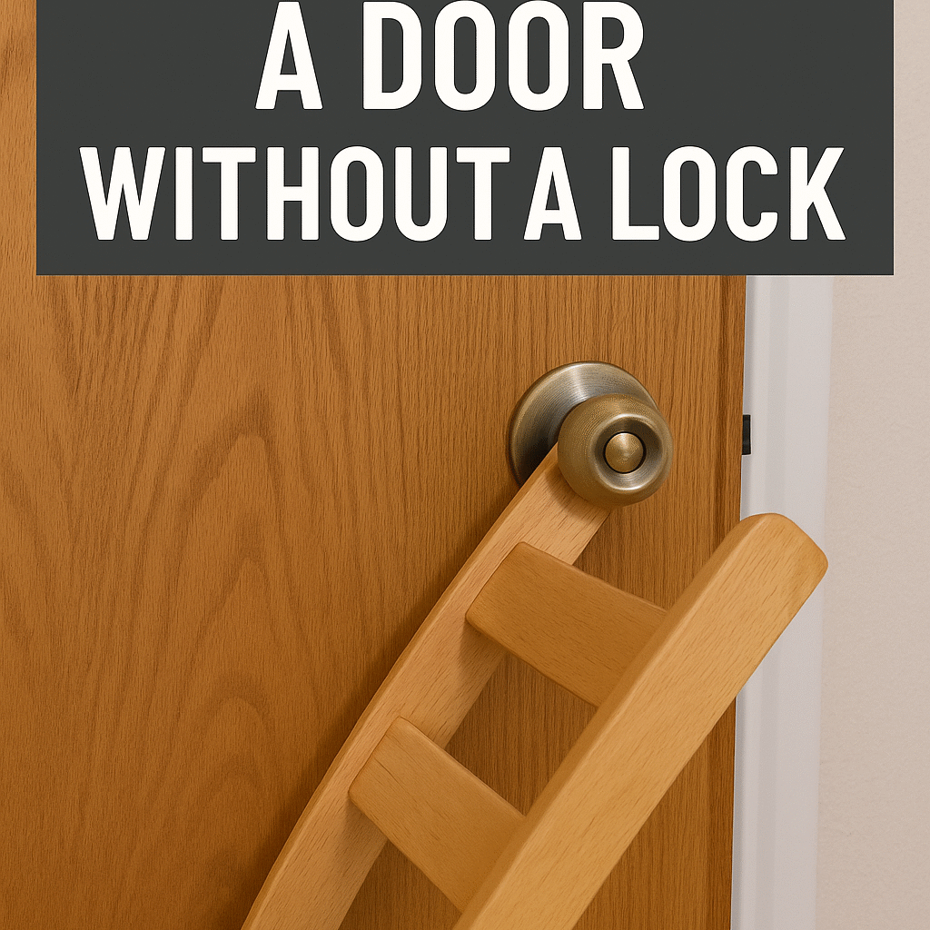 how to lock a door without a lock
