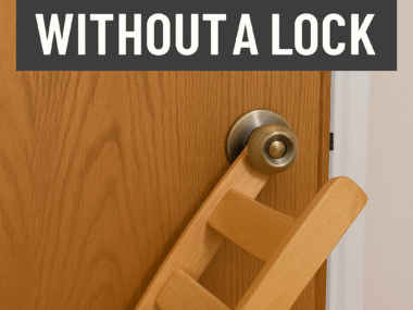how to lock a door without a lock
